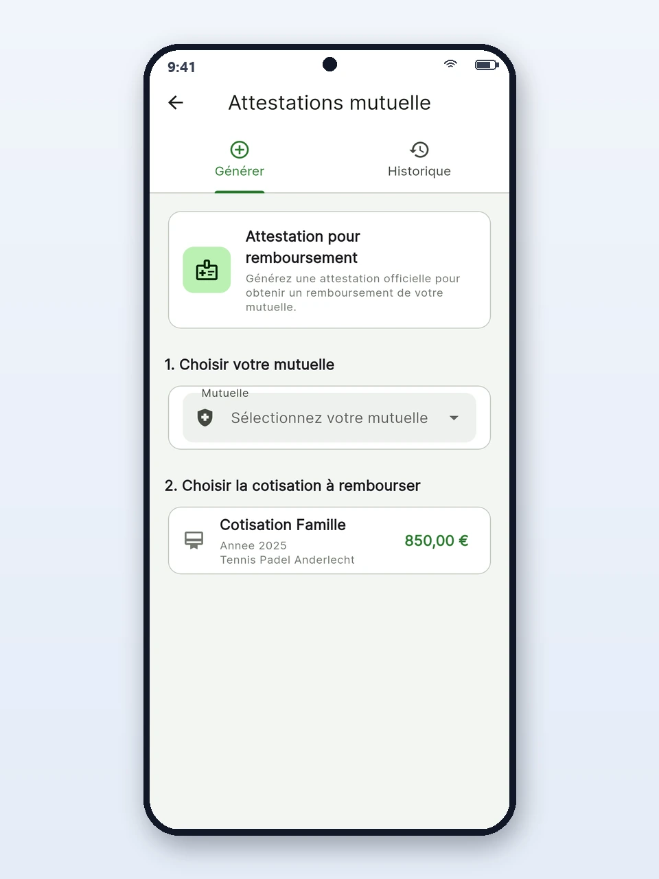 Attestations mutuelles